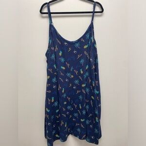 4 for $25 🌸 Torrid Navy Dress with Tropical Accents